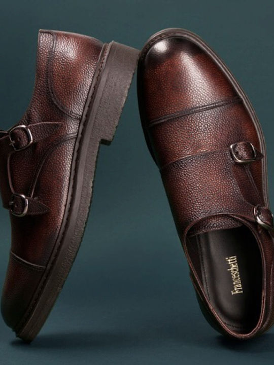 Doppelte Herrenschuhe Monk Braune