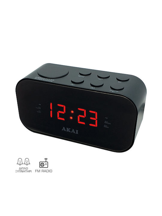 Akai Home Επιτραπέζιο Ψηφιακό Ρολόι με Ξυπνητήρι & Ραδιόφωνο ACR-3088