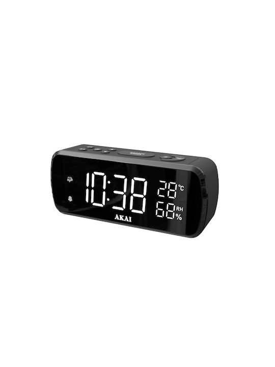 Akai Home Επιτραπέζιο Ψηφιακό Ρολόι με Ξυπνητήρι & Ραδιόφωνο ACR-1080