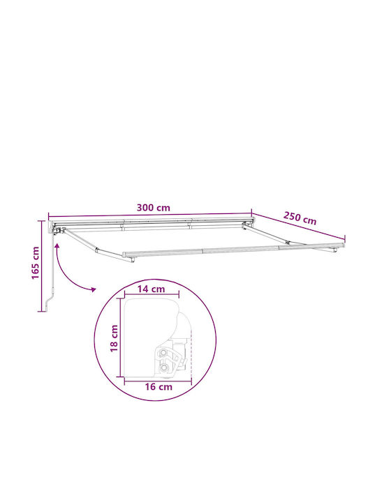 vidaXL Gray Terrace Tent x