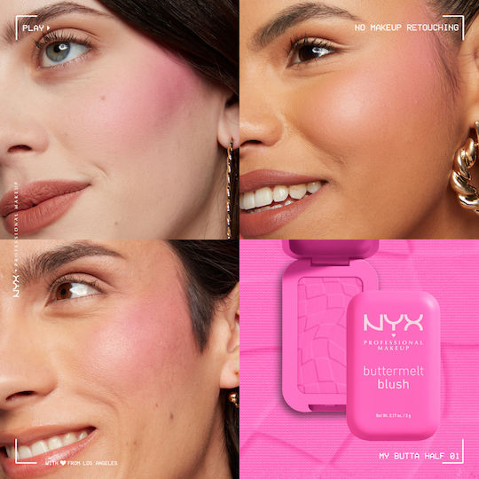 NYX Professional Makeup Blush Buttermelt 01 My Butta Half 5gr