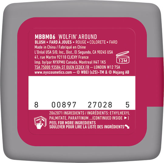 NYX Professional Makeup Blush A Minecraft Movie Wolfin Around 8gr