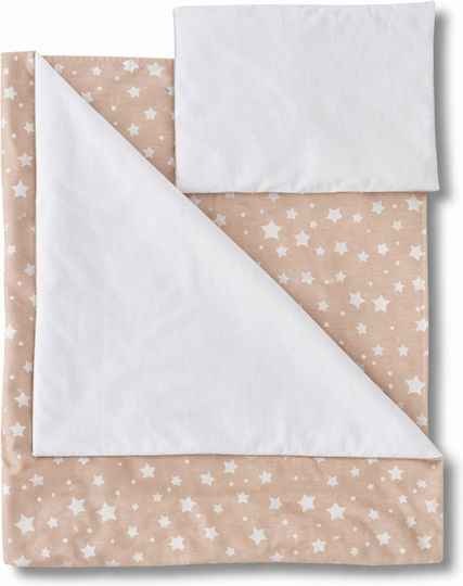 Stroller Bedding Set Stroller Beige Blanket, Lightweight Bag, And Pillow