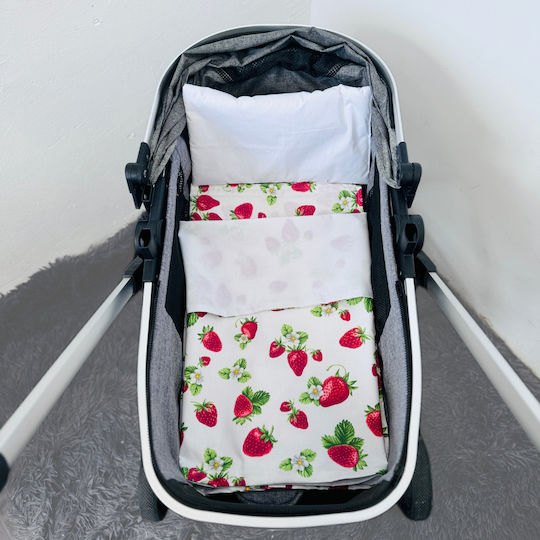 Σετ Προίκας Καροτσιού Μωβ Blanket, Lightweight Bag, And Pillow