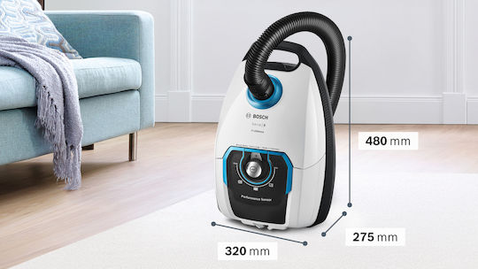 Bosch BGL8SILS Staubsauger 650W Eingetütet 5Es Weiß