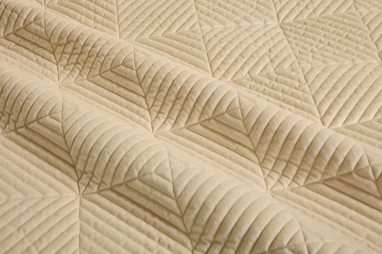 Liolios Home Set Coverlet Semi-double Cream 180x240cm 2pcs