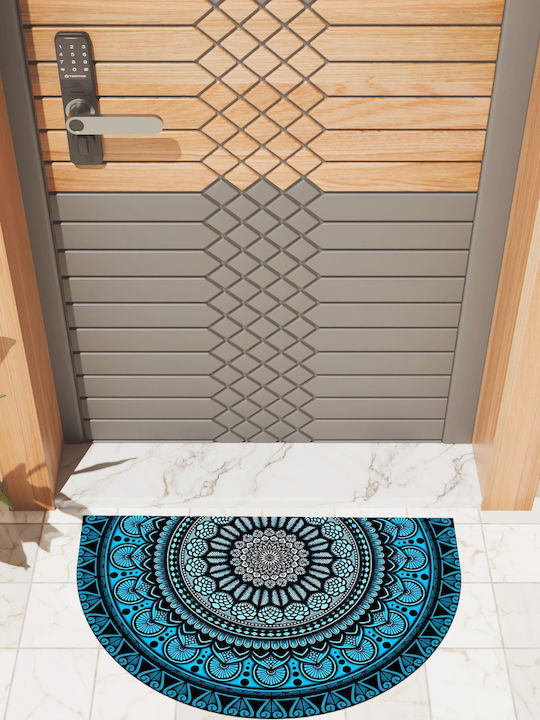 SteweHome Non-Slip Blue Doormat Thickness 10mm