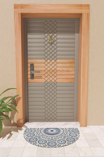 SteweHome Πατάκι Εισόδου Στρογγυλό Μπλε STE-031642-P31642 Μπλε