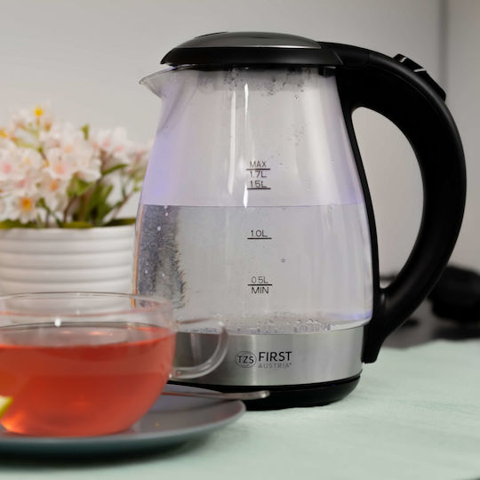 First Austria Fierbător 1.7lt 2200W Argintiu
