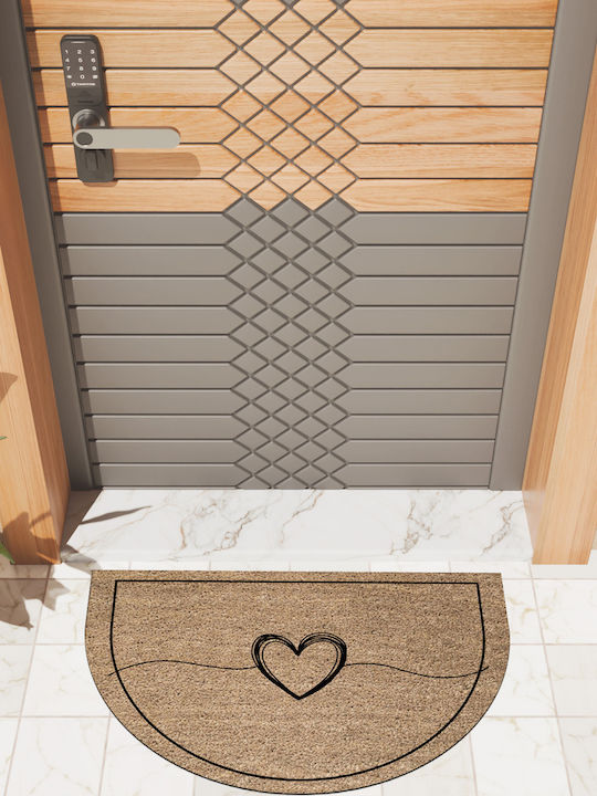 SteweHome Non-Slip Brown Doormat Thickness 10mm