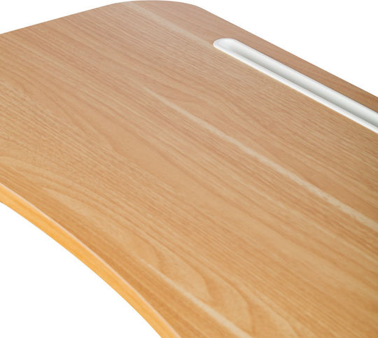 Schreibtisch Holz White mit Metallbeinen & verstellbarer Höhe 60x38x66.5cm