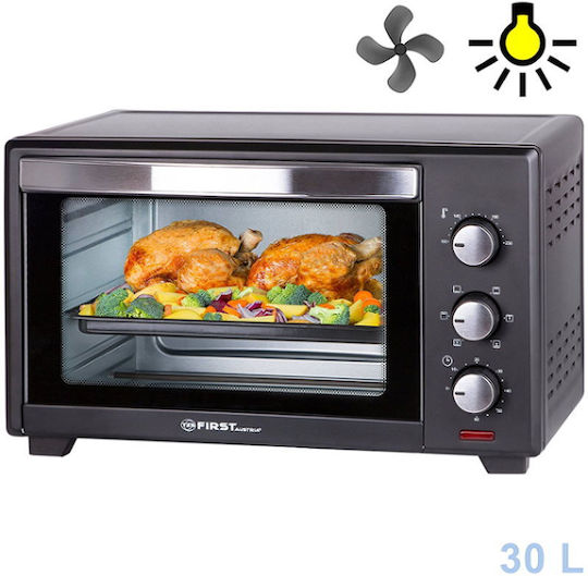 First Austria Electric Countertop Oven 30lt with Hot Air Function and No Burners