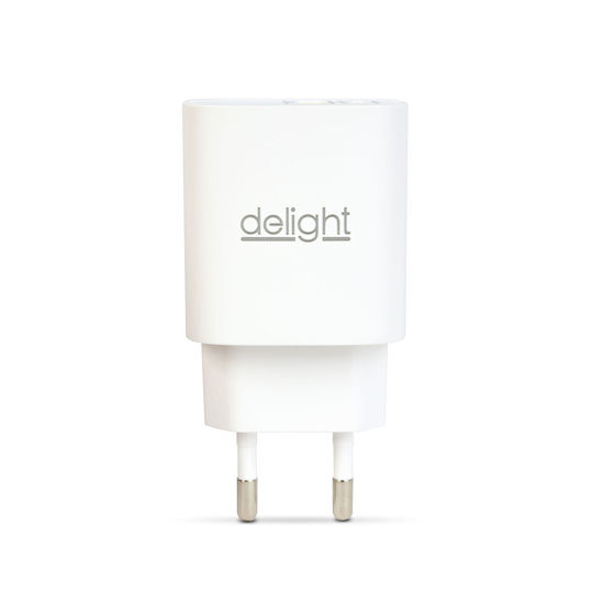 Alista Home Incarcator Fara Cablu cu Port USB-A si Port USB-C 20W Power Delivery / Quick Charge 3.0 Alb (GLB_55041WH)