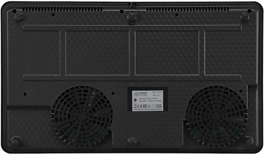 First Austria FA-5095-5 Kochplatten Herdtyp Induktion Doppel Schwarz
