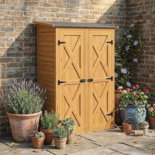 Wooden Garden Shed L1.15xW0.53xH1.56m