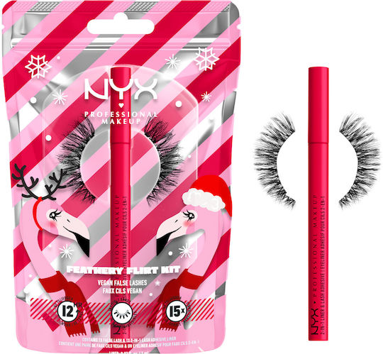 NYX Professional Makeup Jumbo Lash Μαύρες με Κόλλα