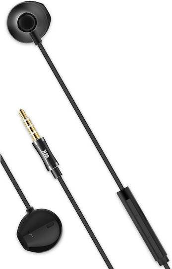WK WE300 In-ear Handsfree με Βύσμα 3.5mm Ροζ