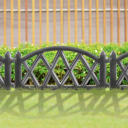 Vilde Kunststoff Gartenhecke in Grau Farbe 49x30cm
