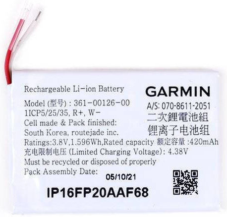 Battery Smartwatch Garmin Fenix 6x Tactix Delta Type 361-00126-00 Others 400mAh/1 5Wh