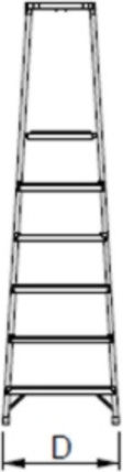 Aluminum Ladder with 3+1 Steps