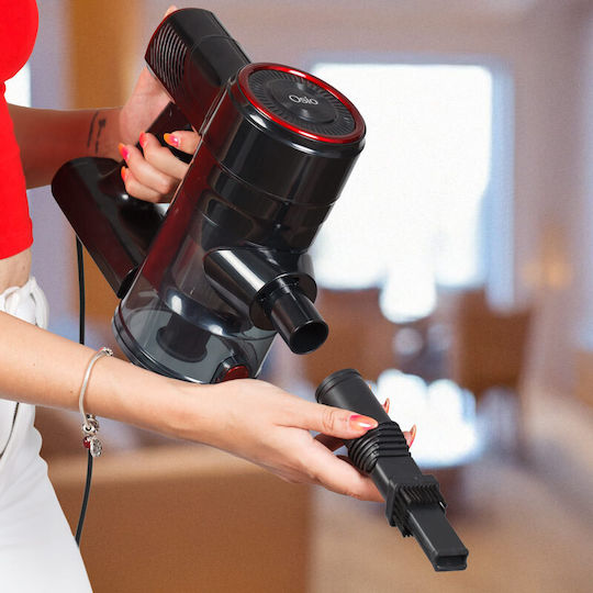 Osio Electric 2 in 1 Stick & Handheld Vacuum 600W Red OVC-4410