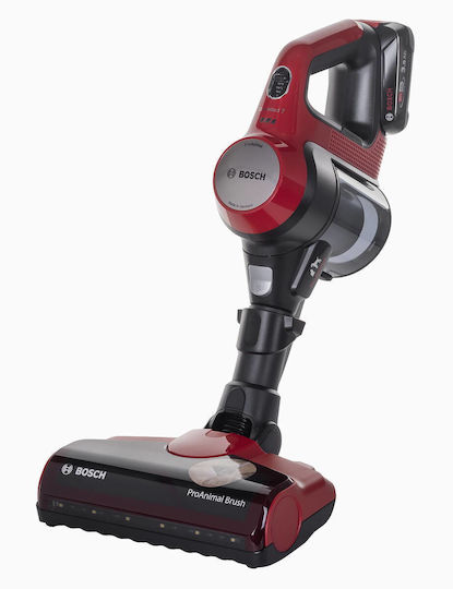 Bosch Unlimited 7 ProAnimal Прахосмукачка 2 в 1 Stick & Ръчна Червено