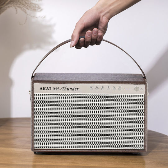 Akai Proffesional M5-Thunder Bluetooth Speaker 30W with Battery Life up to 12 hours coffee