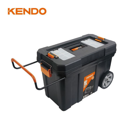 Kendo Tool Storage Plastic Wheeled Box W60xD30xH39cm 90274