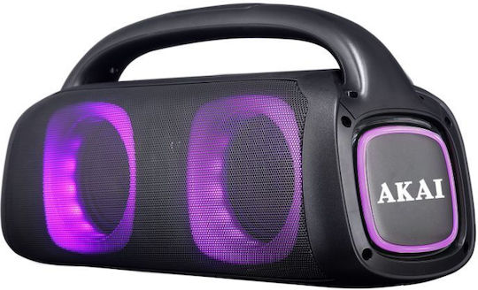 Akai Proffesional Karaoke Speaker with Wired Microphone and Lighting Effects 110582-0134 Black
