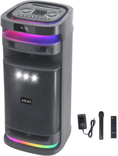 Akai Proffesional Karaoke Speaker With Wireless Microphone And Lighting Effects X12 Black