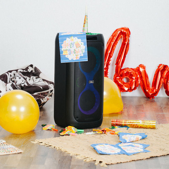 Osio Boxă Karaoke cu Microfon Fără Fir și Efecte de Iluminare OBT-8050 OBT-8050 Negru