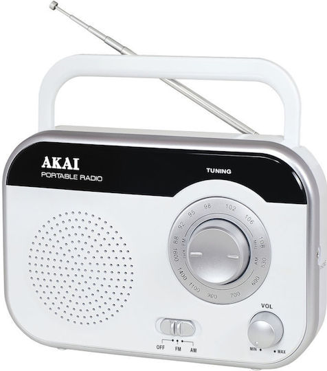 Akai Proffesional PR003A-410 Portable Radio Electric White