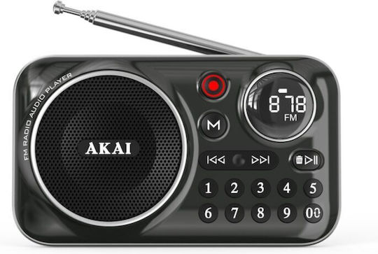 Akai Proffesional APR-500 Ραδιοφωνάκι με Bluetooth και USB Μαύρο