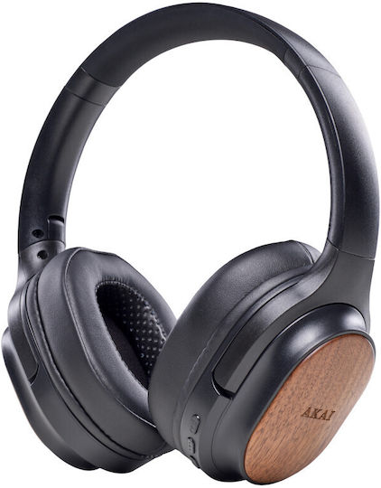 Akai Proffesional Bluetooth Wireless Over Ear Headphones with Radio with 13 hours of Operation Silver