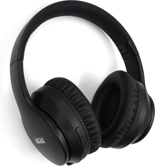 Akai Proffesional Wireless / Wired Over Ear Headphones with Radio with 8 hours of Operation Black