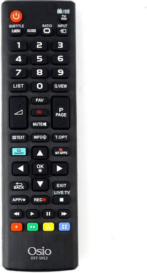 Osio Kompatibel Fernbedienung OST-5012 für Τηλεοράσεις LG und Osio