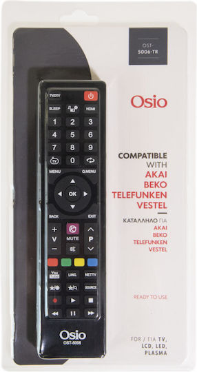 Osio Compatibil Telecomandă OST-5006-TR pentru TV Beko , Telefunken și Vestel