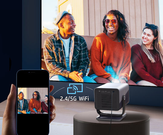 HP MC475 Mini Projector LCD Λάμπας LED με Wi-Fi και Ενσωματωμένα Ηχεία