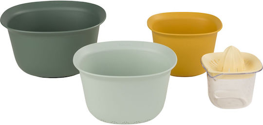 Brabantia Tasty Mixing Bowls 3.2L 1.5L Colander 2.4L Juicer Measuring Jug 0.5L Set 5 Pieces 100% Recyclable Plastic