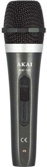 Akai Proffesional AMF-100 Δυναμικό Микрофон 6.35mm Ръчно изработено за Вокали в Черен Цвят