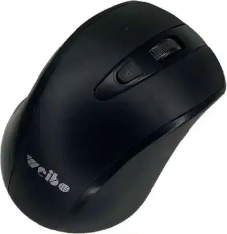Weibo 2819B Ασύρματο Mini Ποντίκι Μαύρο