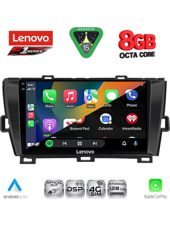 Lenovo Lenovo Auto-Audiosystem Für Toyota Prius 2009-2015 Bluetooth USB Eingebautes Wi-Fi GPS Apple CarPlay Android Auto Mit Touchscreen 9 Zoll SSR 10726BL_CPA