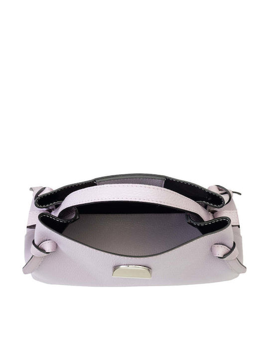 Leather Women's Shoulder Bag Lilac