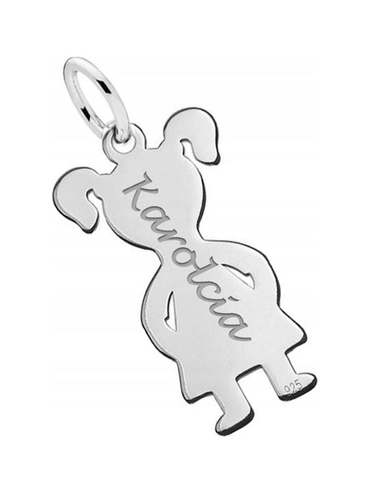 Pandora Charms Girl Charms Daughter Silver 925 Engraving