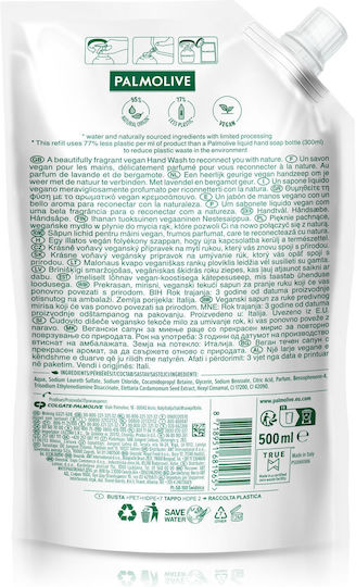 Palmolive Sensorial Escape Lavender And Bergamot Ανταλλακτικό Αφρόλουτρο με Γλυκερίνη & Άρωμα Λεβάντα 500ml