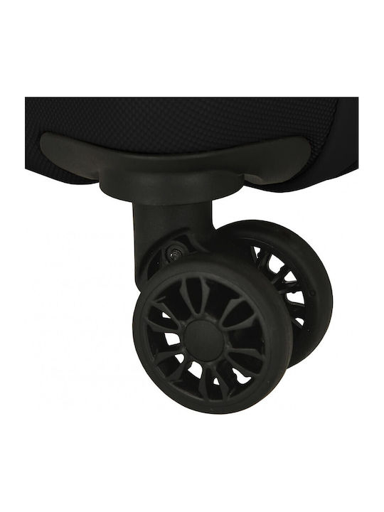 Roll Road Μεσαία Βαλίτσα Ταξιδίου Σκληρή Black Ύψους 65εκ.