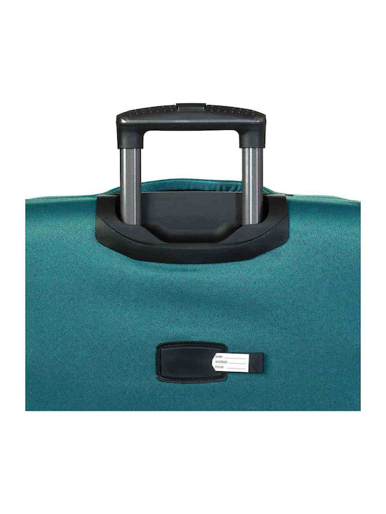 Diplomat Lisbon Fabric Petrol Suitcases Set 3pcs