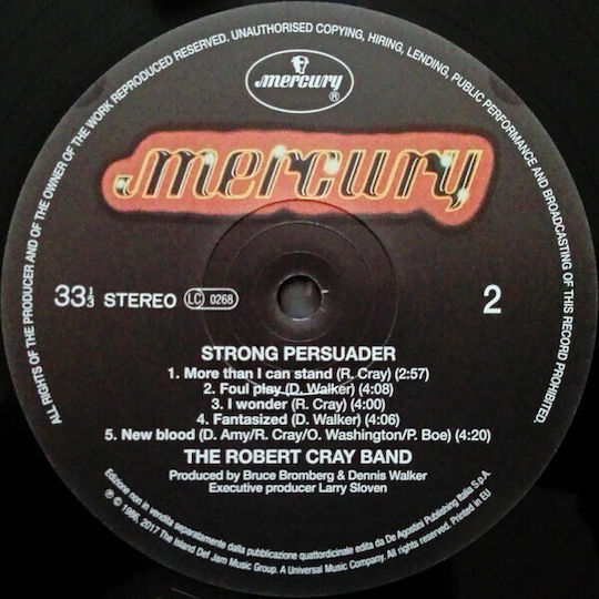 Robert Cray Strong Persuader Vinyl