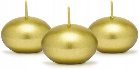 PartyDeco Lumânare Decorativă Glob Auriu