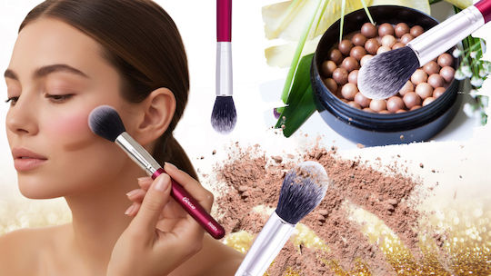 Mona Pensulă Profesională de Machiaj pentru Blush din Perie Sintetică